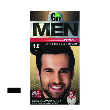 کیت رنگ مو گپ سری Men Perfect مدل Black شماره 1.0 