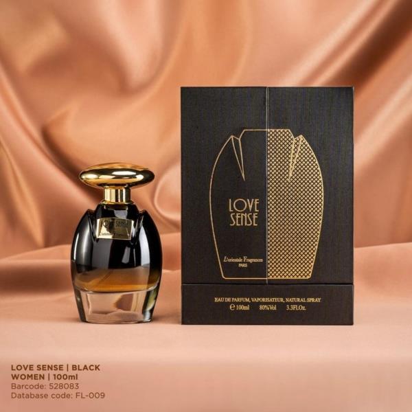 ادکلن زنانه و مردانه لاو سنس بلک برند اورینتال فرگرنسز ( L ORIENTALE FRAGRANCES - LOVE SENSE BLACK )