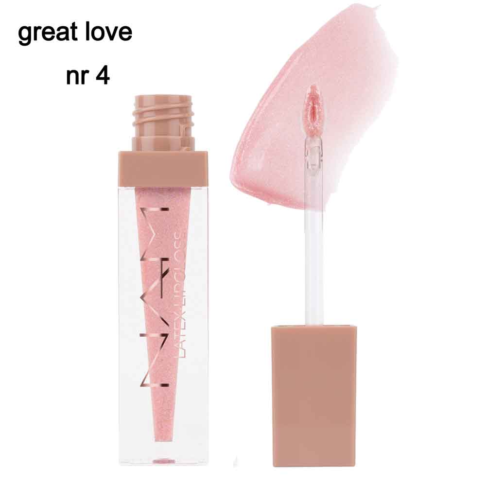 رژ لب مایع براق وحجم دهنده لب نام مدل لاتکس شماره4 ( Nam Latex Lipgloss Volume NR4 great love)