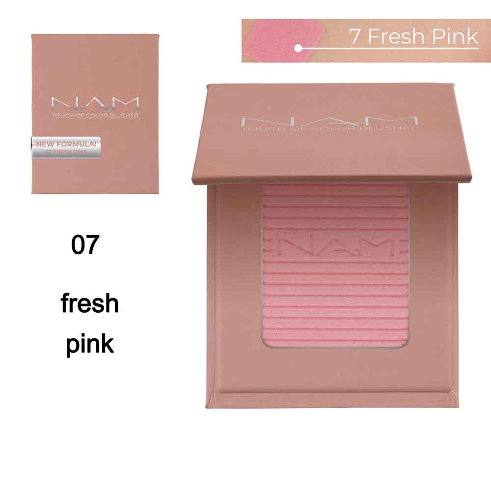 رژگونه نام شماره 07(Nam Touch of Color Blusher 07 fresh pink)