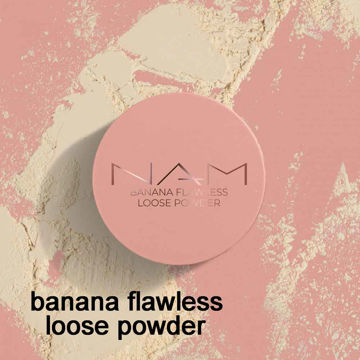 پودر تثبیت‌کننده آرایش نام مدل بانانا (Nam Banana Flawless Loose Powder)