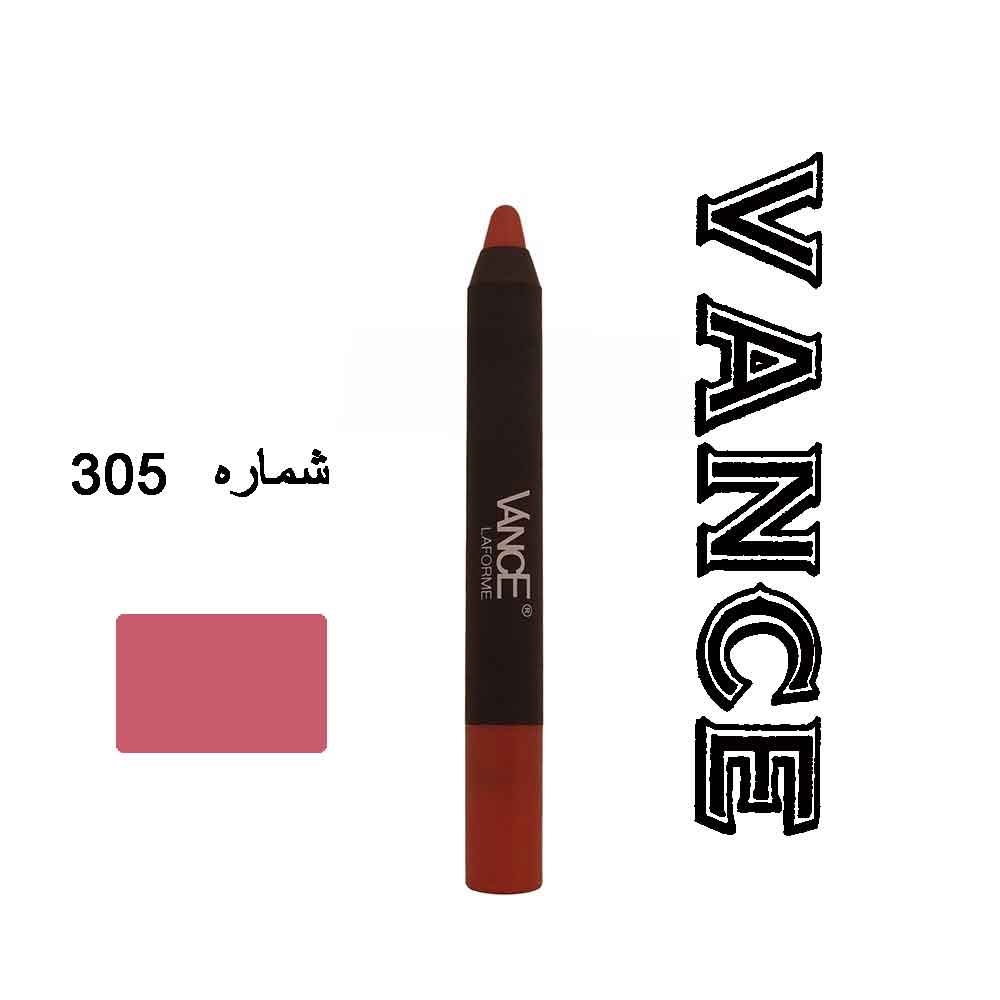 رژ لب مدادی بادوام ونسی Vance شماره 305