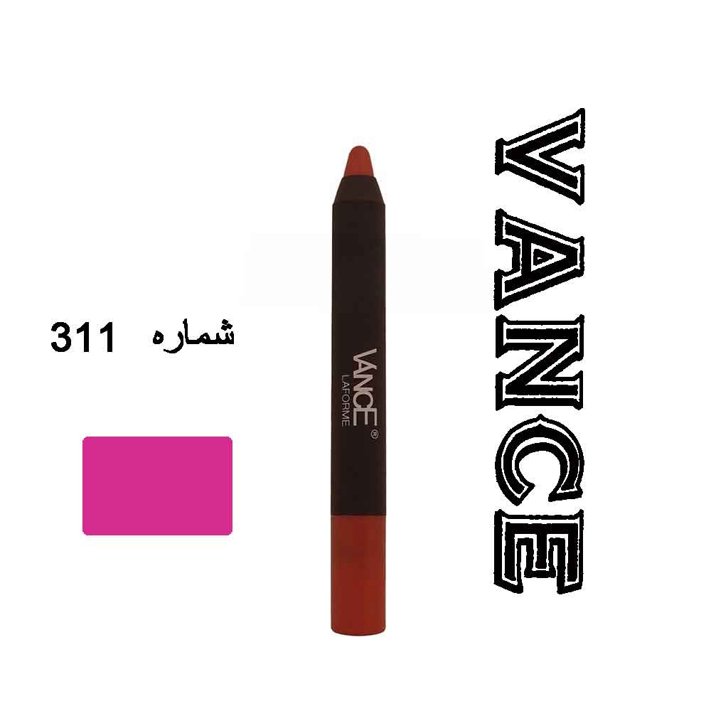 رژ لب مدادی بادوام ونسی Vance شماره 311