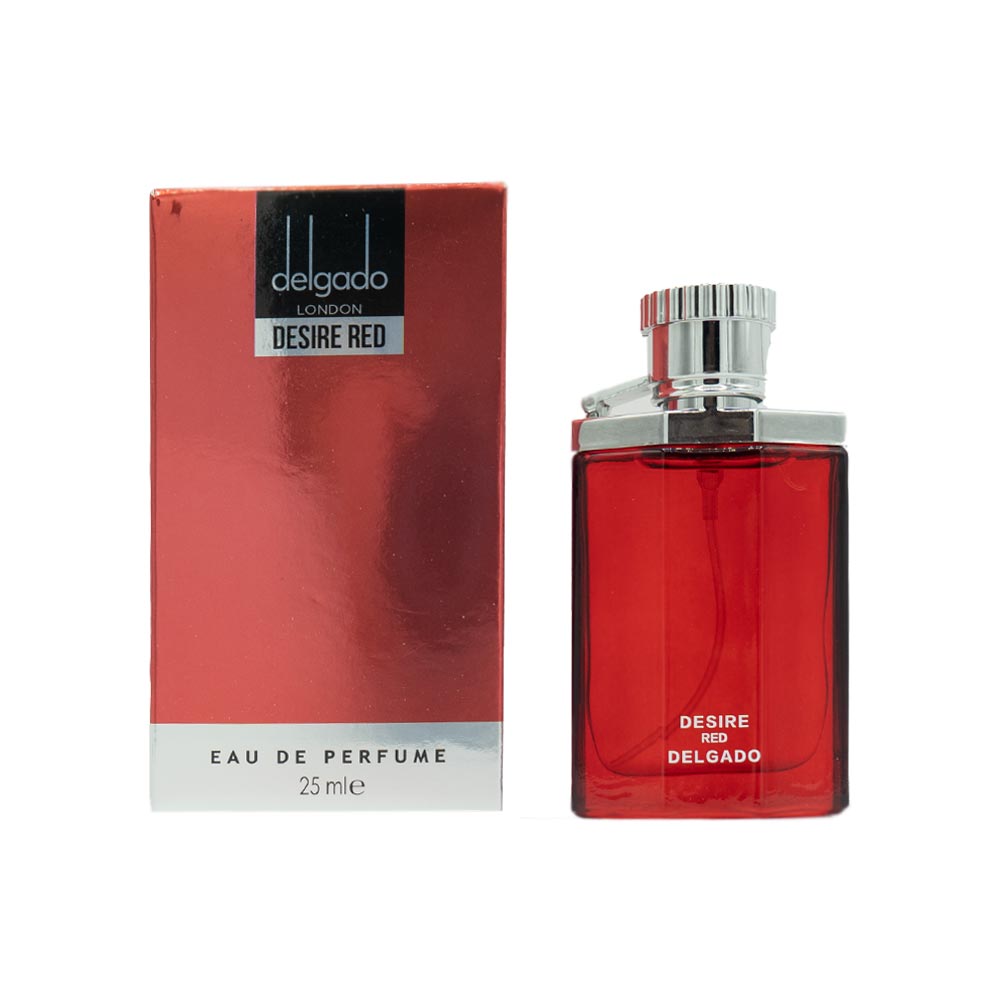 عطر جیبی مردانه دلگادو مدل Desire Red حجم 25 میلی لیتر