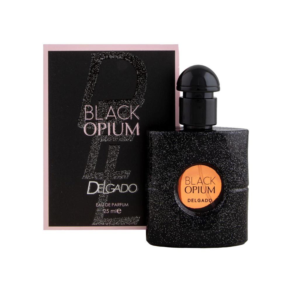 عطر جیبی زنانه دلگادو مدل بلک اپیوم Delgado perfume, model BLACK OPIUM حجم 25 میل